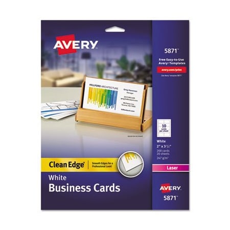 Avery Dennison CARD, CE BUSINESS 200, WHT 5871